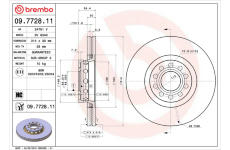 Brzdový kotouč BREMBO 09.7728.11