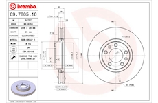 Brzdový kotouč BREMBO 09.7805.10