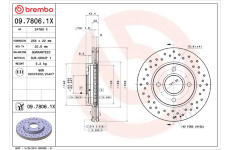 Brzdový kotouč BREMBO 09.7806.1X