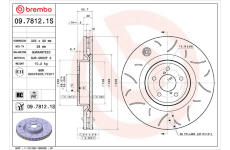 Brzdový kotúč BREMBO 09.7812.1S