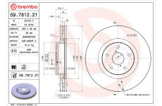 Brzdový kotouč BREMBO 09.7812.21