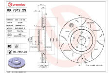 Brzdový kotúč BREMBO 09.7812.2S