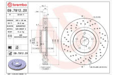 Brzdový kotouč BREMBO 09.7812.2X