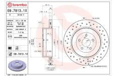 Brzdový kotouč BREMBO 09.7813.1X