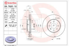 Brzdový kotouč BREMBO 09.7820.10