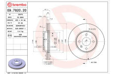 Brzdový kotouč BREMBO 09.7820.20