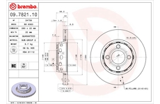 Brzdový kotouč BREMBO 09.7821.10