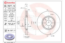 Brzdový kotouč BREMBO 09.7877.11