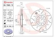 Brzdový kotúč BREMBO 09.7880.1S