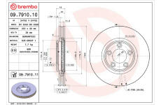 Brzdový kotouč BREMBO 09.7910.11