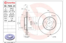 Brzdový kotouč BREMBO 09.7939.24