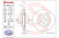 Brzdový kotouč BREMBO 09.8004.41