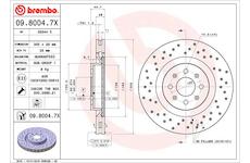 Brzdový kotouč BREMBO 09.8004.7X