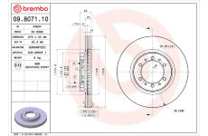 Brzdový kotouč BREMBO 09.8071.11