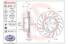 Brzdový kotúč BREMBO 09.8127.11