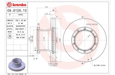 Brzdový kotouč BREMBO 09.8128.10