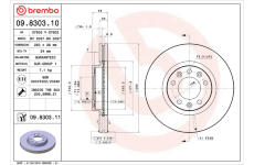 Brzdový kotouč BREMBO 09.8303.10