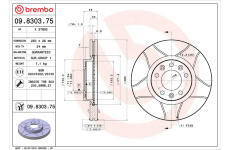 Brzdový kotouč BREMBO 09.8303.75