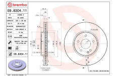 Brzdový kotouč BREMBO 09.8304.11