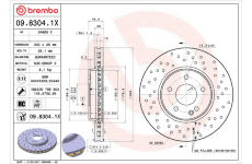 Brzdový kotouč BREMBO 09.8304.1X