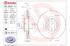 Brzdový kotouč BREMBO 09.8324.11