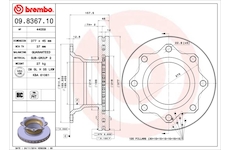 Brzdový kotouč BREMBO 09.8367.10