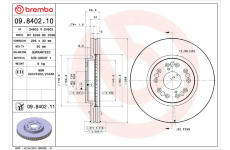 Brzdový kotouč BREMBO 09.8402.10