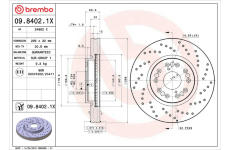 Brzdový kotouč BREMBO 09.8402.1X