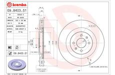 Brzdový kotouč BREMBO 09.8403.51