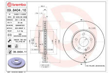 Brzdový kotouč BREMBO 09.8404.10