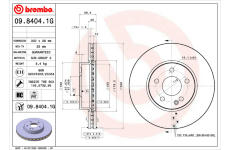 Brzdový kotouč BREMBO 09.8404.1G