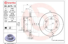 Brzdový kotouč BREMBO 09.8475.10