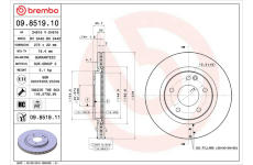 Brzdový kotouč BREMBO 09.8519.11