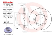 Brzdový kotouč BREMBO 09.8543.10