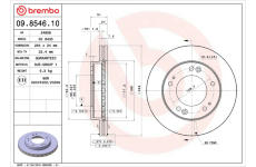 Brzdový kotouč BREMBO 09.8546.10