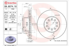 Brzdový kotouč BREMBO 09.8574.10