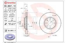 Brzdový kotouč BREMBO 09.8601.11