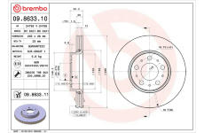 Brzdový kotouč BREMBO 09.8633.11