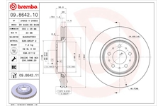 Brzdový kotouč BREMBO 09.8642.11