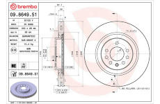 Brzdový kotouč BREMBO 09.8649.51