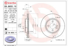 Brzdový kotúč BREMBO 09.8655.11