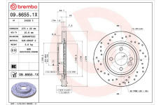 Brzdový kotouč BREMBO 09.8655.1X