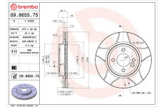 Brzdový kotúč BREMBO 09.8655.75