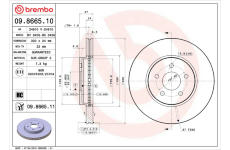 Brzdový kotouč BREMBO 09.8665.11