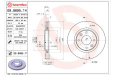 Brzdový kotouč BREMBO 09.8695.14