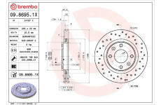 Brzdový kotouč BREMBO 09.8695.1X