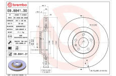 Brzdový kotouč BREMBO 09.8841.31