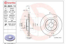 Brzdový kotouč BREMBO 09.8903.14