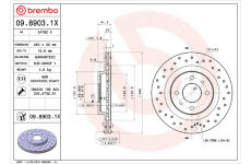 Brzdový kotouč BREMBO 09.8903.1X