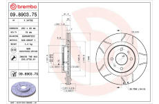 Brzdový kotouč BREMBO 09.8903.75